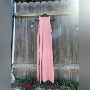 Athleta Sleeveless Maxi Dress in Dusty Rose Pink